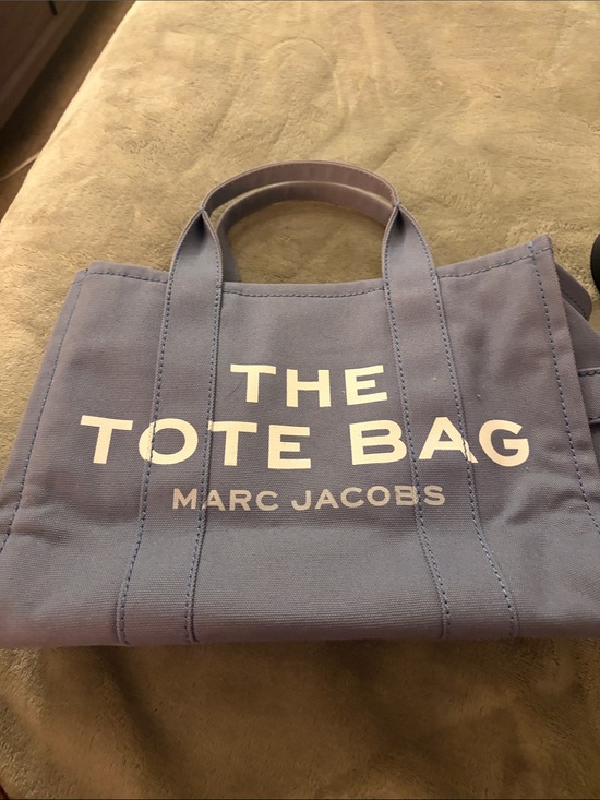 Marc Jacobs Handbags - Marc Jacobs Lavender Canvas Tote with White Logo